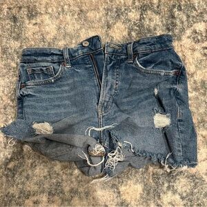Denim Distressed Women's Shorts